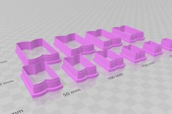 Decorative Rectangle 1 Earring Clay Cutter - Cookie Cutter Product Image 3