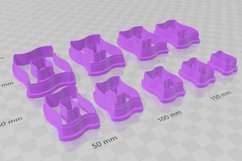 Wiggle Rectangle 2 Clay Cutter - Cookie Cutter STL File Product Image 3