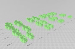 Square Drop 2 Clay Cutter - Abstract STL Digital File Downlo Product Image 3