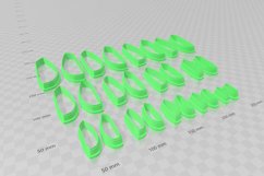 Dagger Drop 8 Clay Cutter - Cookie Cutter STL File Product Image 3