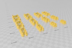 Triple Moon 1 Clay Cutter - Cookie Cutter STL File Product Image 3