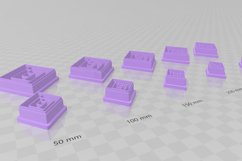 Geometric Diamond 2 Clay Cutter - Cookie Cutter STL File Product Image 3