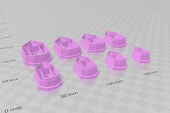 Crystal 1 Clay Cutter - Cookie Cutter STL File Product Image 3