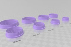 Circle Design 4 Earring Clay Cutter - Cookie Cutter Stl Product Image 3