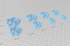 Wave Shape 2 Earring Clay Cutter - Cookie Cutter STL Files Product Image 3