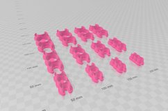 Triple Moon 2 Clay Cutter - Cookie Cutter STL File Product Image 3