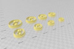 Yin Yang 1 Clay Cutter - STL Digital File Download- 8 sizes Product Image 3