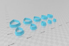 Irregular Hexagon 2 Clay Cutter - Jewelry Earring STL Digita Product Image 3