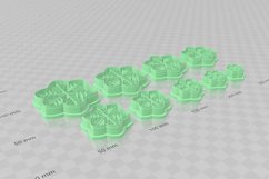 Clay Cutter STL File Snowflake 4 - Christmas Earring Digital Product Image 2