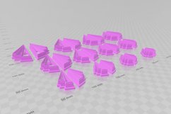 Art Deco Triangle 2 Clay Cutter - Cookie Cutter STL File Product Image 3