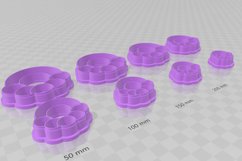 Circle Hoop 1 Earring Clay Cutter - Cookie Cutter STL File Product Image 3