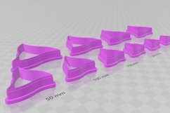 Wiggle Triangle 1 Clay Cutter - Cookie Cutter STL File Product Image 3