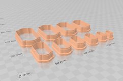 Decorative Rectangle 3 Clay Cutter Earring -Cookie Cutter Product Image 3