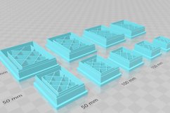 Modern Art Rectangle 1 Clay Cutter Cookie Cutter STL Product Image 3