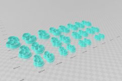 Bubble Drop 2 Clay Cutter - Abstract Ocean STL Digital File Product Image 3