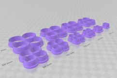 Clay Cutter STL File Bubble Square - Basic Shape Digital Fil Product Image 3