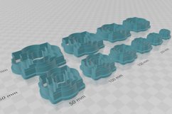 Clay Cutter STL File Moroccan Quatrefoil 2- Earring Product Image 3