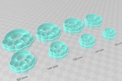 Circle Hoop 2 Earring Clay Cutter - Cookie Cutter STL File Product Image 3