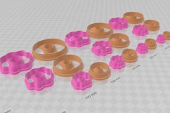 Clay Cutter STL File Donut 1- Earring Digital File Download- Product Image 3