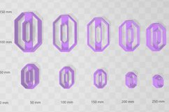 Long Octogon 2 Clay Cutter - Cookie Cutter STL File Product Image 3