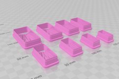 Clay Cutter STL File Rectangle Diamond 1 - Earring Digital F Product Image 3