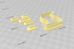 Santa Letter Clay Cutter - Cookie Cutter STL File Product Image 4