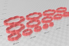 Cloud 5 Clay Cutter - Cookie Cutter STL File Product Image 3