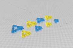 3 Petal Flower Clay Cutter - STL Digital File Download- 8 si Product Image 3