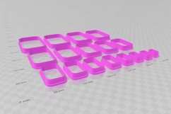 Rounded Rectangle 1 Clay Cutter - Cookie Cutter STL File Product Image 3