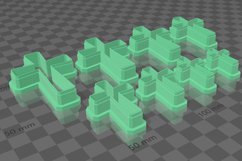 Clay Cutter STL File Cross 6- Christian Earring Digital File Product Image 3