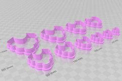 Clay Cutter STL File Frill Drop 6- Earring Digital File Down Product Image 3