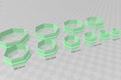 Heptagon 1 Clay Cutter Earring -Cookie Cutter Product Image 3