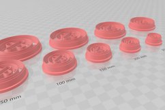 Button 4 Earring Clay Cutter -Cookie Cutter Product Image 3