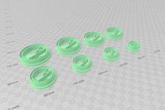 Kintsugi Circle 1 Clay Cutter - STL Digital File Download- 8 Product Image 3