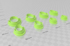 Boho Oval 2 Clay Cutter - Cookie Cutter STL File Product Image 3