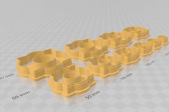 Clay Cutter STL File Moroccan Quatrefoil Donut- Earring Product Image 3