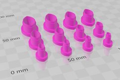 Stud Micro Leaf Petal Clay Cutter - Cookie Cutter Stl Product Image 3