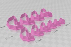 Clay Cutter STL File - Half Cobweb 1 Clay Cutter Earring -C Product Image 3