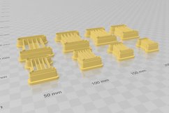Column 6 Clay Cutter - Cookie Cutter STL File Product Image 3