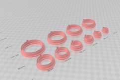Clay Cutter STL File - Circle Bezel 2- Earring Digital File Product Image 3