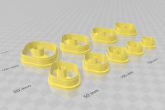 Rounded Diamond 2 Clay Cutter - Cookie Cutter STL File Product Image 3