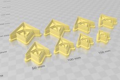 Futuristic Shape 2 Clay Cutter Earring -Cookie Cutter Product Image 3