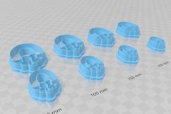 Flower Oval 2 Clay Cutter - Cookie Cutter STL File Product Image 3