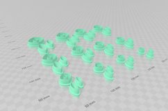 Boho Square Combo 2 Clay Cutter - Cookie Cutter STL File Product Image 4