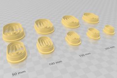 Pill Shape 5 Clay Cutter - Cookie Cutter STL File Product Image 3