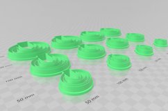 Circle Drop 4 Clay Cutter - Cookie Cutter STL File Product Image 3
