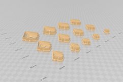 Deco Earring 2 Clay Cutter - Fan STL Digital File Download- Product Image 3