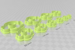 60s Retro Frill 2 Earring Clay Cutter -Cookie Cutter Product Image 3