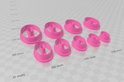 Oval 2 Clay Cutter - Cookie Cutter STL File Product Image 3