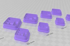 Geometric Diamond 5 Clay Cutter - Cookie Cutter STL File Product Image 3